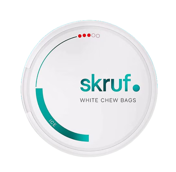 5x Skruf #3 – 12mg/g - Ice White Chew Bags