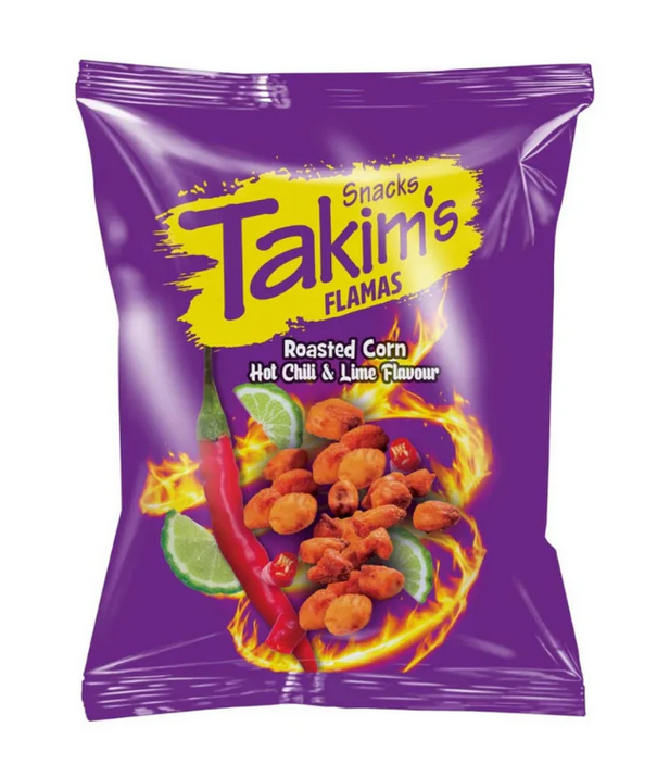 30x Takim's Roasted Corn Hot Chili & Lime 100g