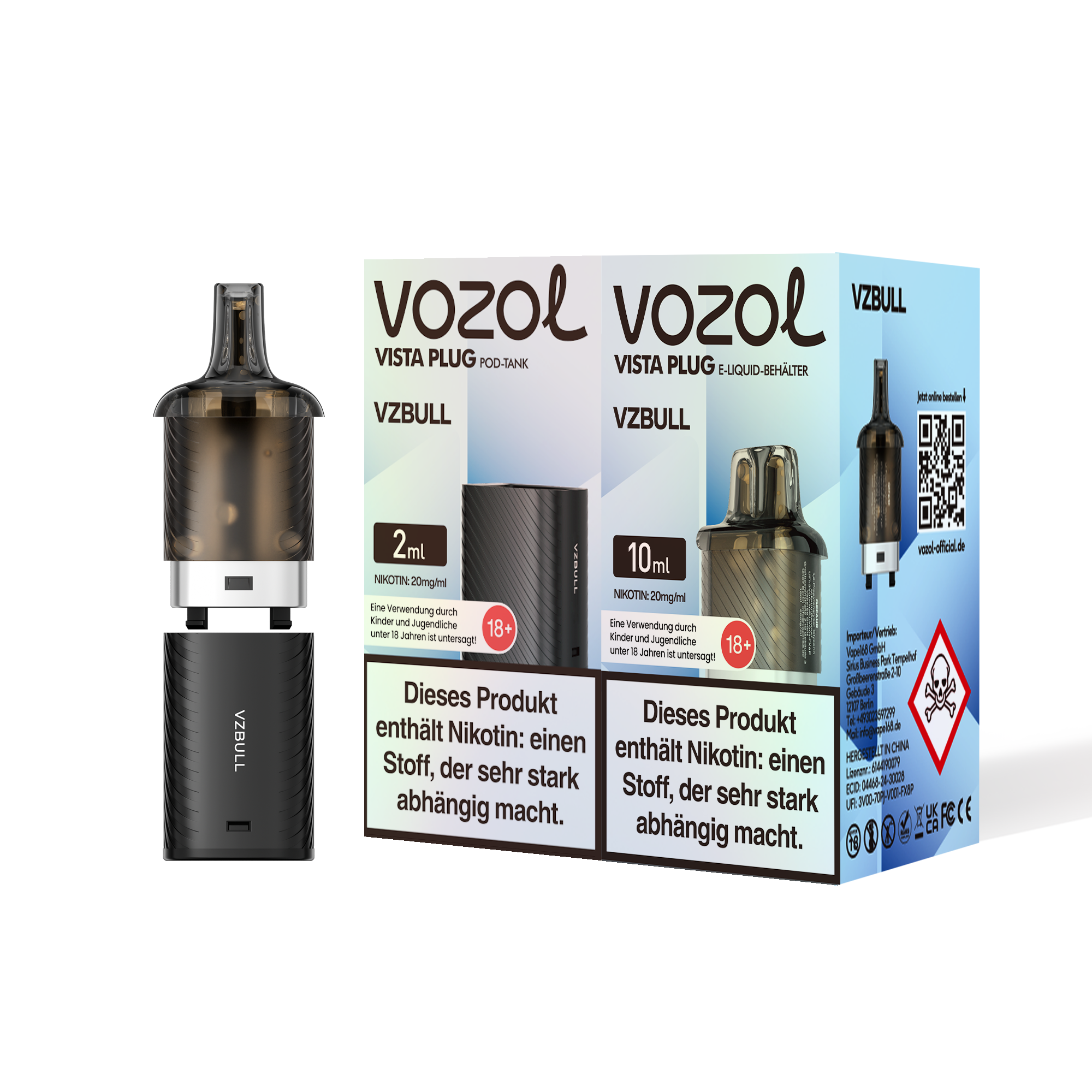 5x Vozol Vista Plug Pod - 20mg Nikotin