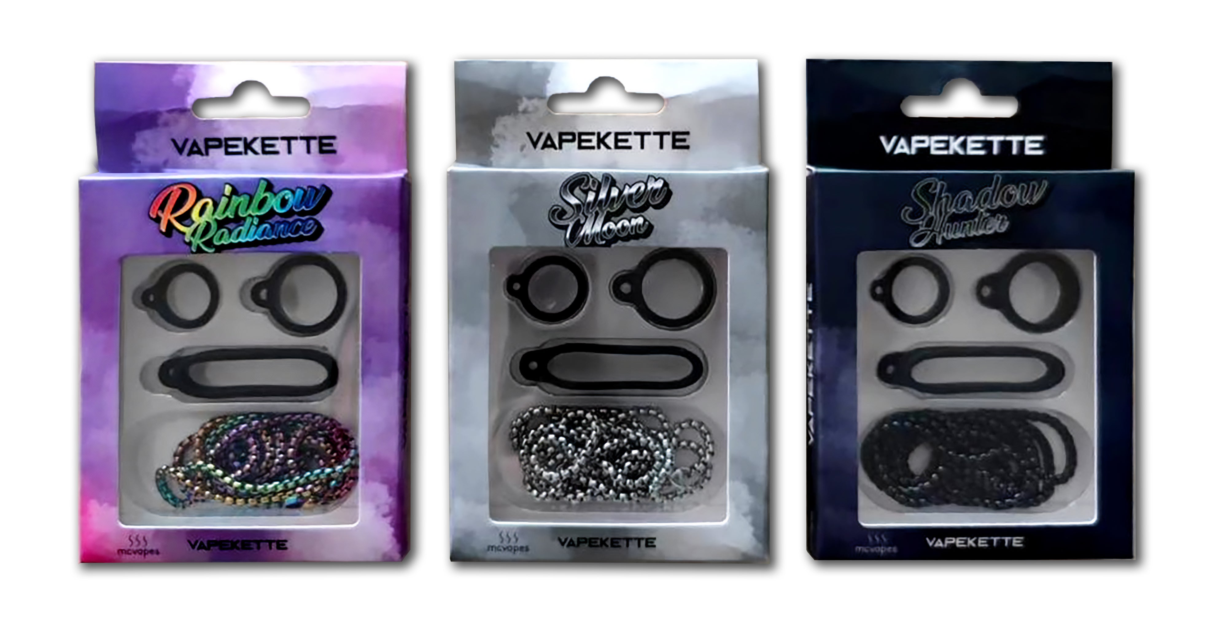 McVapes Vapekette Set - 30 Stück (je Farbe 10 Stück) - 2,50 € netto / Stück