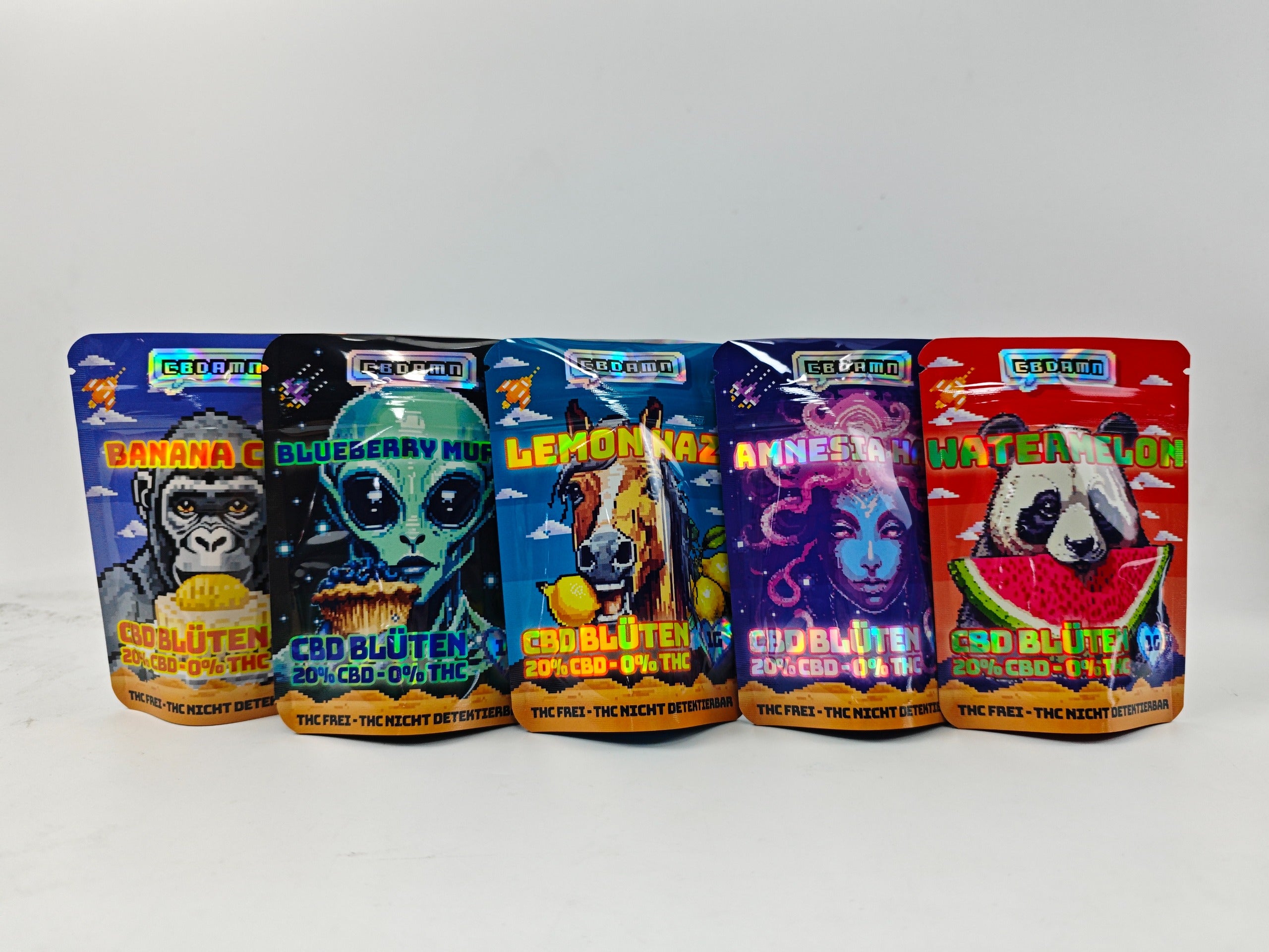 CBDamn - CBD Blüten (1 g Tüte) - 10 Stück