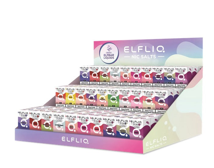 ELFLIQ - Nikotinsalz Liquid - Leer-Display (für 90 Liquids)