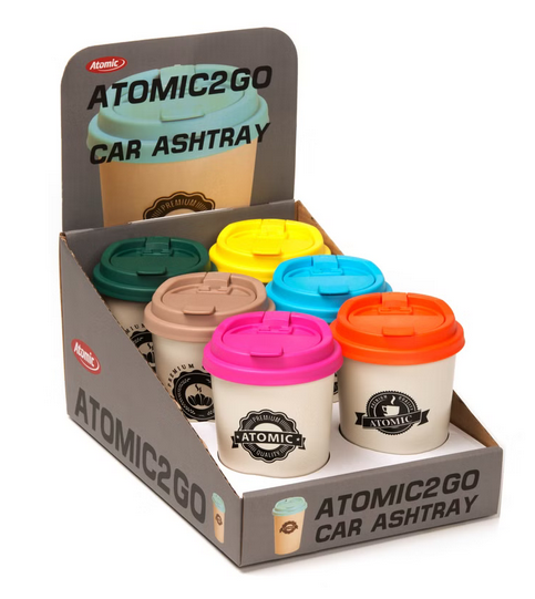 6x Atomic Aschenbecher Atomic To Go
