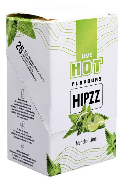 25x Hipzz for Heets Aroma Karte Menthol Lime