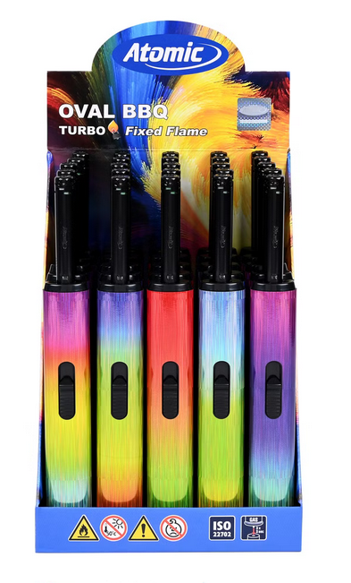 25x Atomic Stabfeuerzeug Oval Luxury