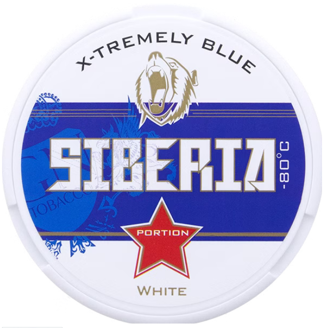 10x SIBERIA Blue Slim - Ice Cold Power - Minze