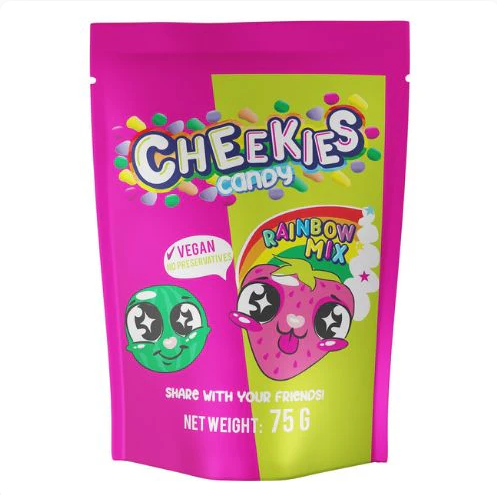 23x Cheekies Candy Rainbow Mix 75g