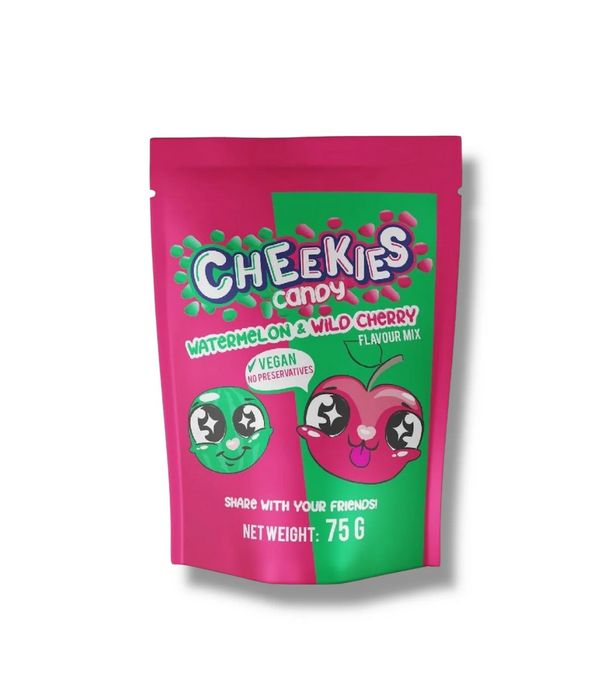 23x Cheekies Candy Watermelon & White Cherry 75g