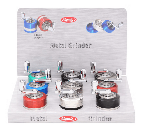 Atomic - Mill Grinder 40mm 6 Farben / 6 Stück - McVapes