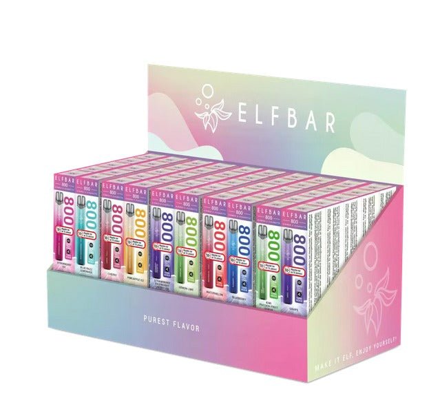 ELFBAR 800 Leer-Display 1 Ebene (für 50 Stück) - McVapes
