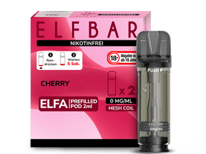 Elfbar ELFA Pods - 0% Nikotin (2 Stk. pro Packung) - Mehrweg Pod System / 10 Packungen - McVapes