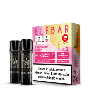 Elfbar ELFA Pods - 2% Nikotin (2 Stk. pro Packung) - Mehrweg Pod System / 10 Packungen - McVapes