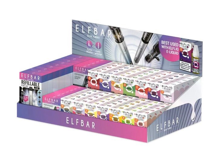 Elfbar Elfa Turbo Leer-Display 2 Ebenen - McVapes