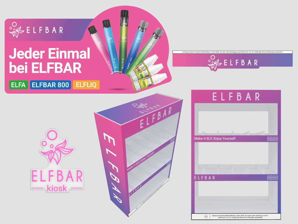 Elfbar Marketing Paket Premium LED KIOSK - McVapes