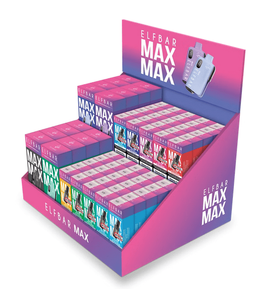 Elfbar Max Leer-Display (2 Ebenen) für das gesamte Produktsystem - McVapes