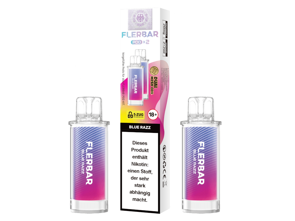 Flerbar Pods (2 Stück pro Packung) - Mehrweg Pod System - 10 Packungen - McVapes