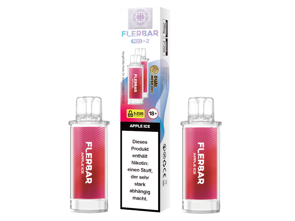 Flerbar Pods (2 Stück pro Packung) - Mehrweg Pod System - 10 Packungen - McVapes