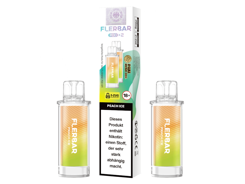 Flerbar Pods (2 Stück pro Packung) - Mehrweg Pod System - 10 Packungen - McVapes