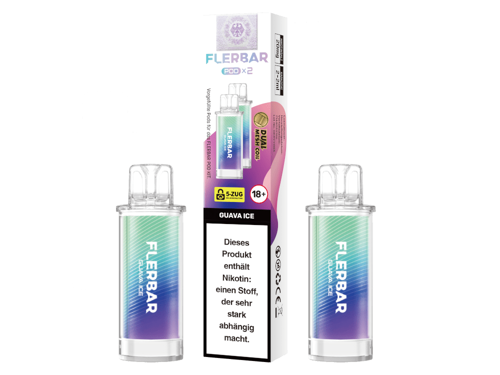 Flerbar Pods (2 Stück pro Packung) - Mehrweg Pod System - 10 Packungen - McVapes