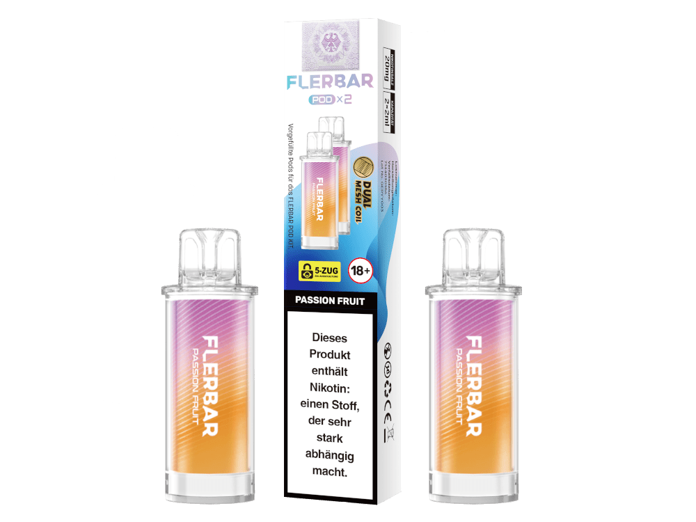 Flerbar Pods (2 Stück pro Packung) - Mehrweg Pod System - 10 Packungen - McVapes