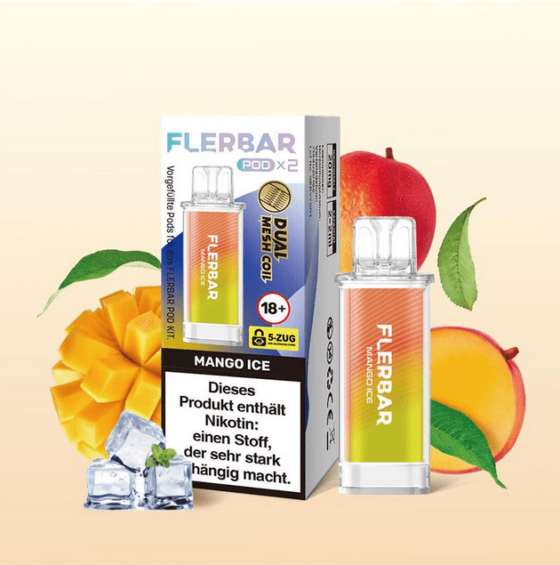 Flerbar Pods (2 Stück pro Packung) - Mehrweg Pod System - 10 Packungen - McVapes