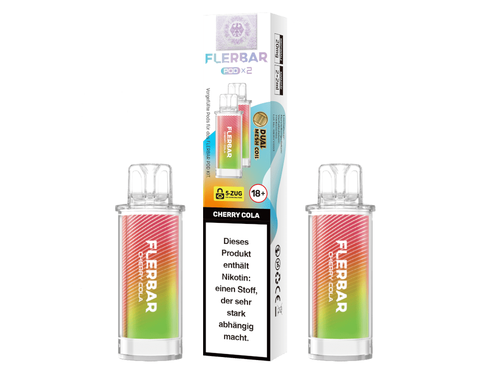 Flerbar Pods (2 Stück pro Packung) - Mehrweg Pod System - 10 Packungen - McVapes