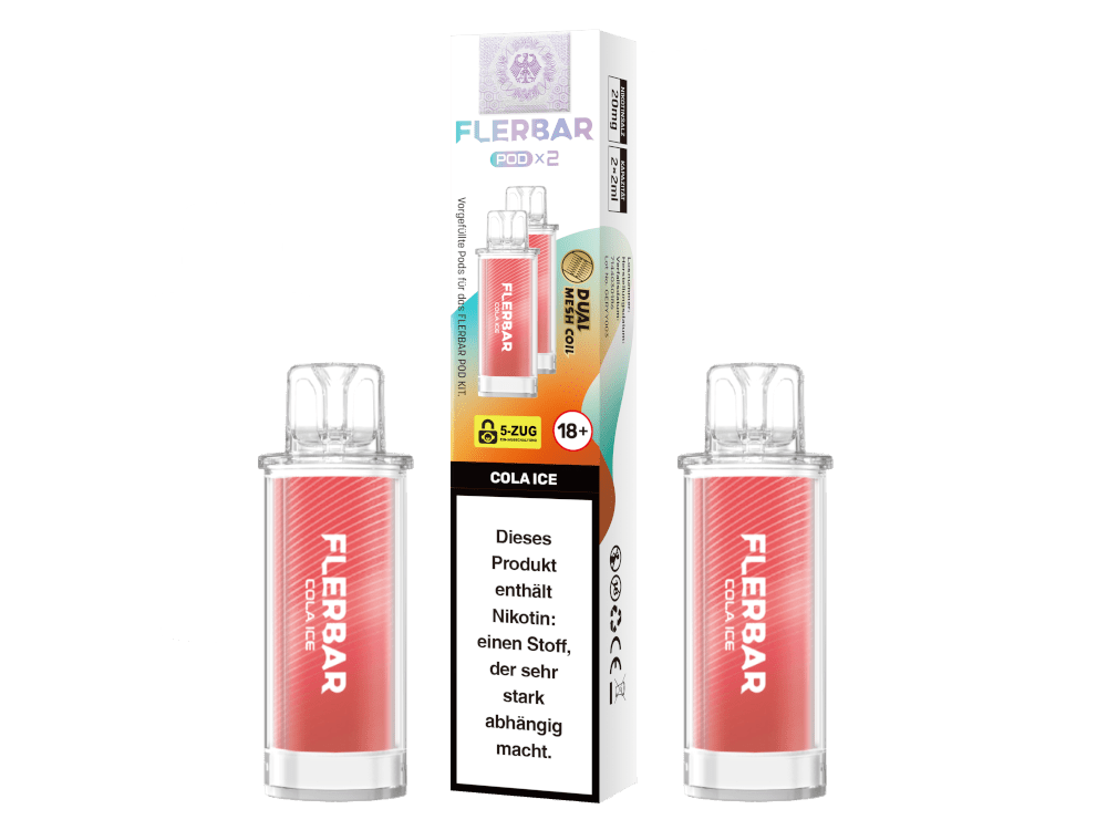 Flerbar Pods (2 Stück pro Packung) - Mehrweg Pod System - 10 Packungen - McVapes