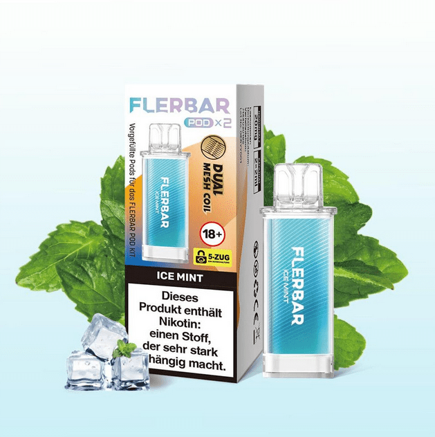 Flerbar Pods (2 Stück pro Packung) - Mehrweg Pod System - 10 Packungen - McVapes
