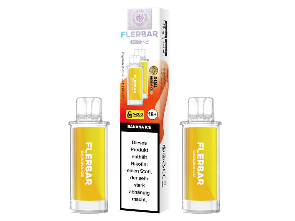 Flerbar Pods (2 Stück pro Packung) - Mehrweg Pod System - 10 Packungen - McVapes