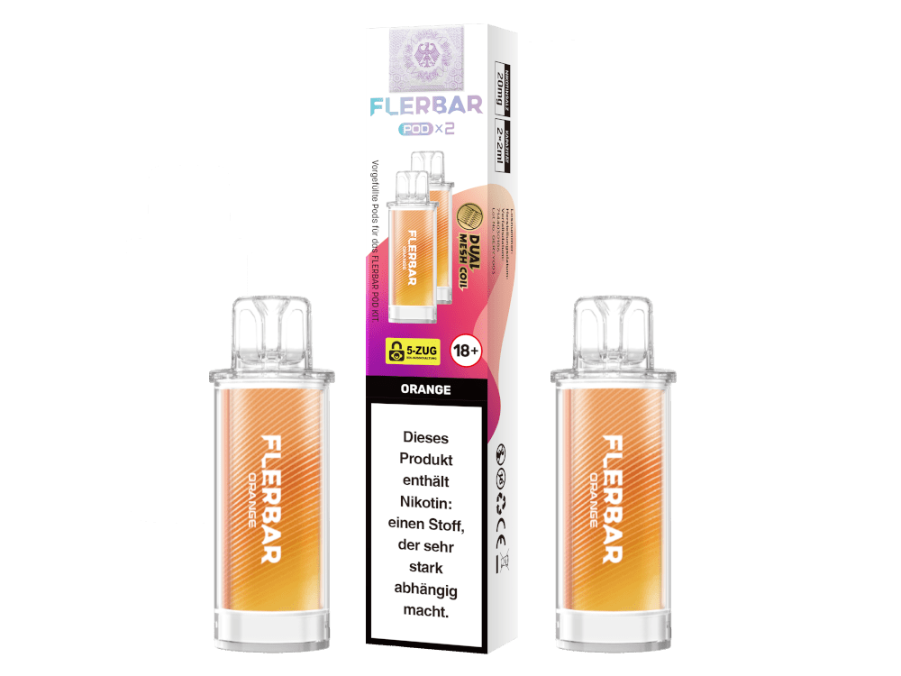 Flerbar Pods (2 Stück pro Packung) - Mehrweg Pod System - 10 Packungen - McVapes