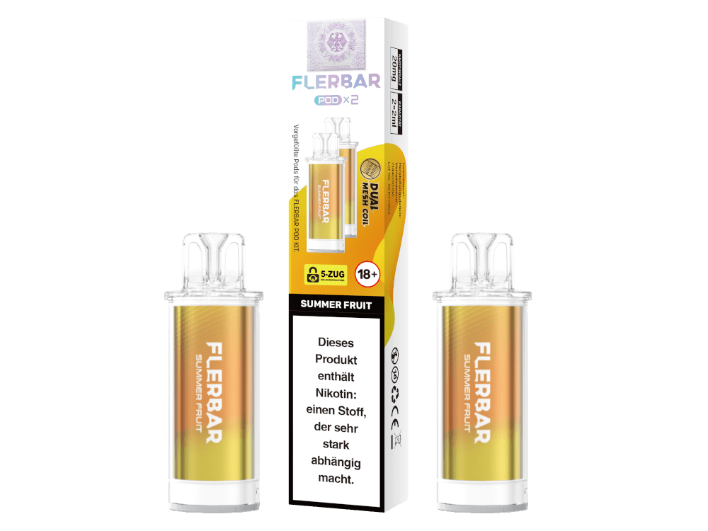 Flerbar Pods (2 Stück pro Packung) - Mehrweg Pod System - 10 Packungen - McVapes