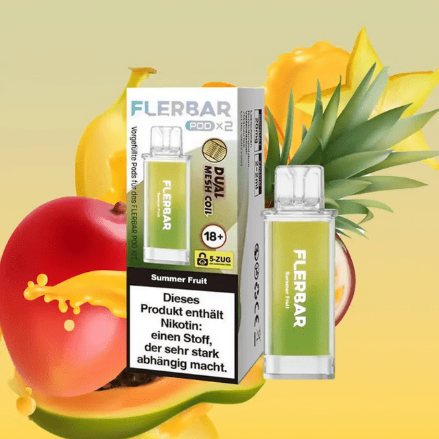 Flerbar Pods (2 Stück pro Packung) - Mehrweg Pod System - 10 Packungen - McVapes