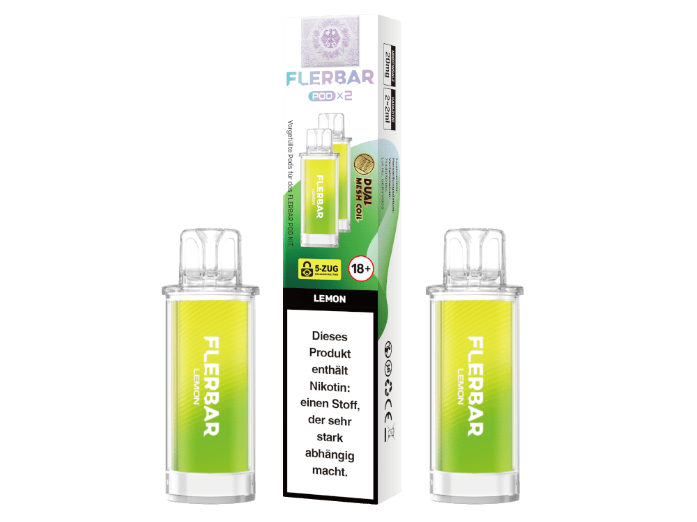 Flerbar Pods (2 Stück pro Packung) - Mehrweg Pod System - 10 Packungen - McVapes