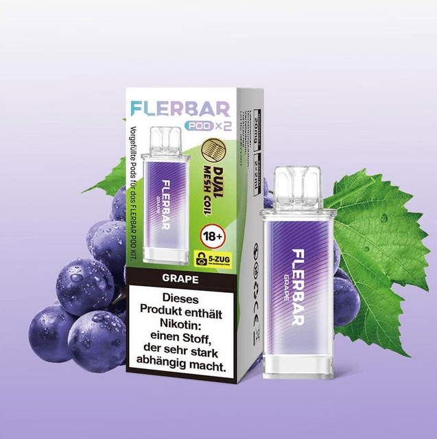 Flerbar Pods (2 Stück pro Packung) - Mehrweg Pod System - 10 Packungen - McVapes