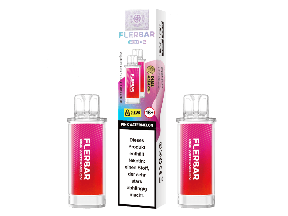 Flerbar Pods (2 Stück pro Packung) - Mehrweg Pod System - 10 Packungen - McVapes