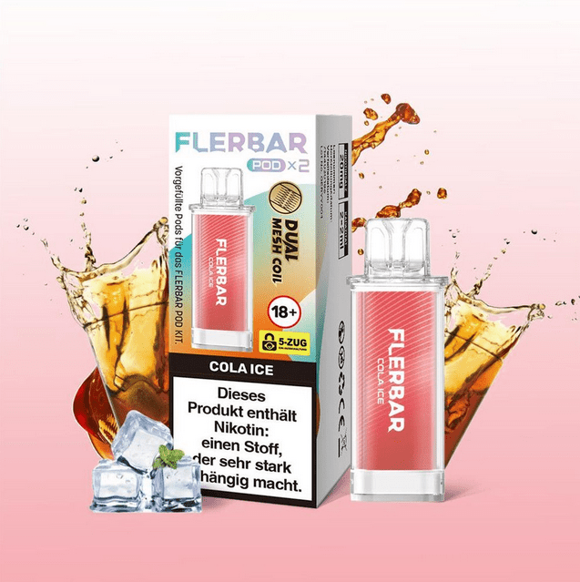 Flerbar Pods (2 Stück pro Packung) - Mehrweg Pod System - 10 Packungen - McVapes