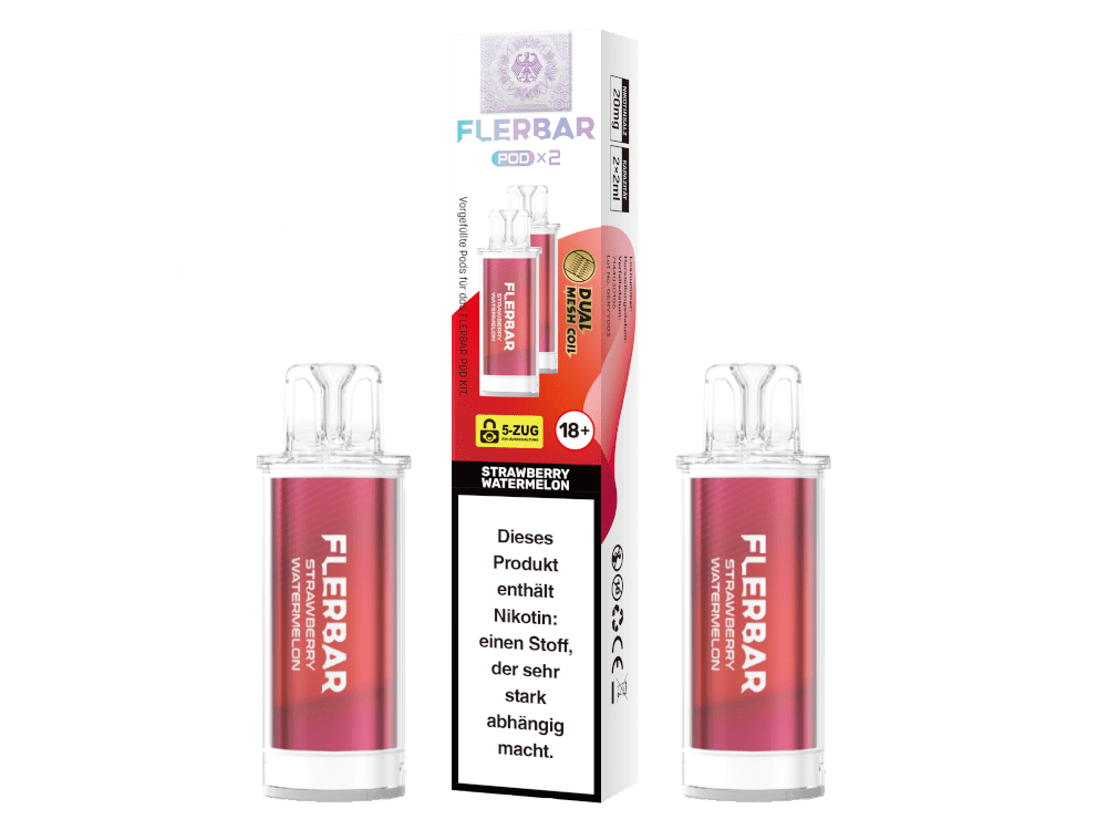 Flerbar Pods (2 Stück pro Packung) - Mehrweg Pod System - 10 Packungen - McVapes