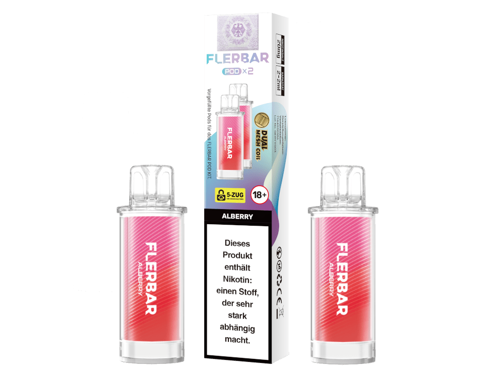 Flerbar Pods (2 Stück pro Packung) - Mehrweg Pod System - 10 Packungen - McVapes