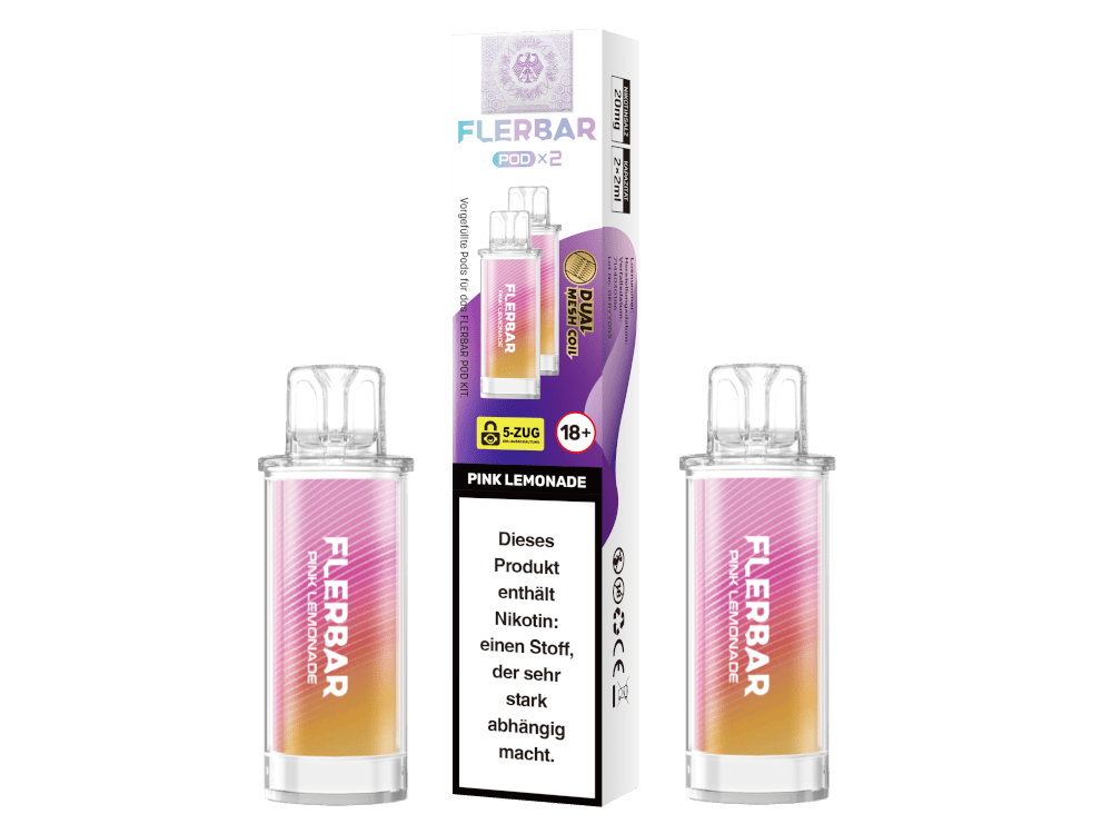 Flerbar Pods (2 Stück pro Packung) - Mehrweg Pod System - 10 Packungen - McVapes