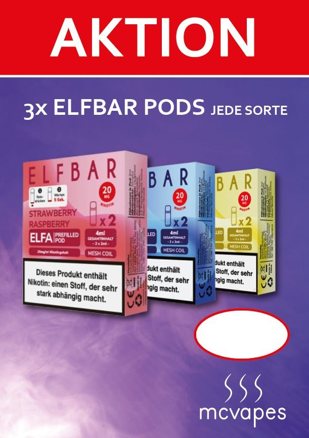 Gratis A4-Motiv inkl. Theken-Aufsteller - McVapes