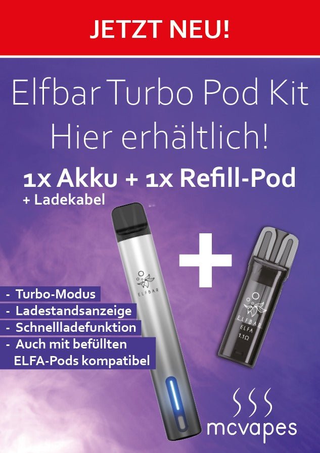 Gratis A4-Motiv inkl. Theken-Aufsteller - McVapes