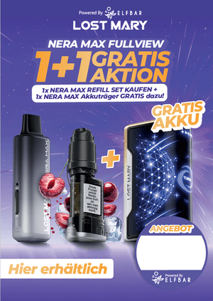 Gratis A4-Motiv inkl. Theken-Aufsteller - McVapes