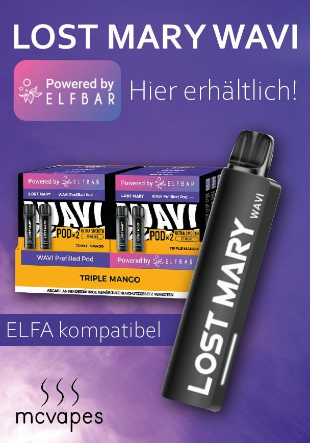 Gratis A4-Motiv inkl. Theken-Aufsteller - McVapes