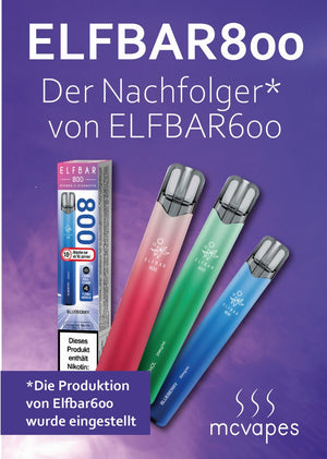 Gratis A4-Motiv inkl. Theken-Aufsteller - McVapes