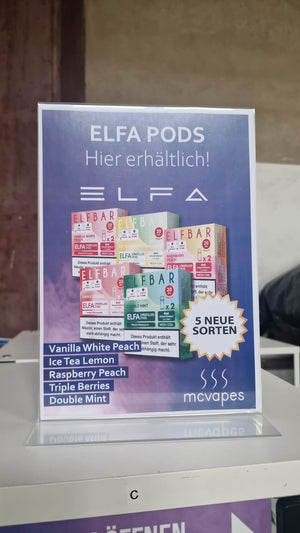Gratis A4-Motiv inkl. Theken-Aufsteller - McVapes