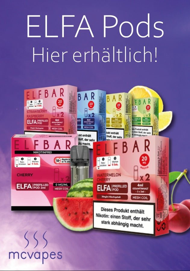 Gratis A4-Motiv inkl. Theken-Aufsteller - McVapes