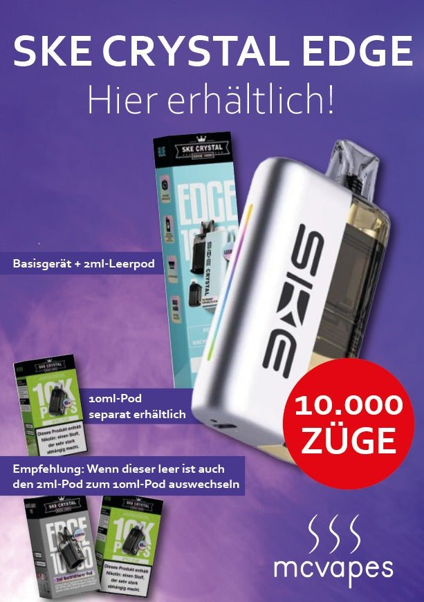 Gratis A4-Motiv inkl. Theken-Aufsteller - McVapes
