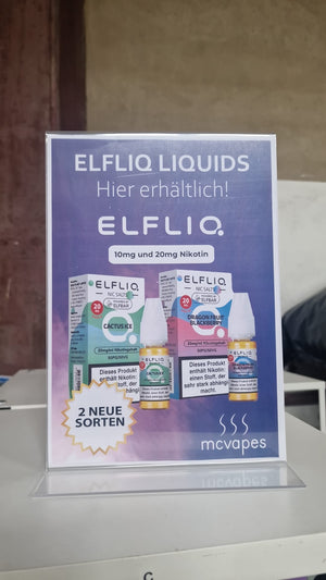 Gratis A4-Motiv inkl. Theken-Aufsteller - McVapes