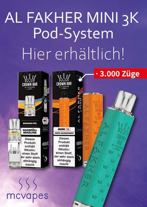 Gratis A4-Motiv inkl. Theken-Aufsteller - McVapes