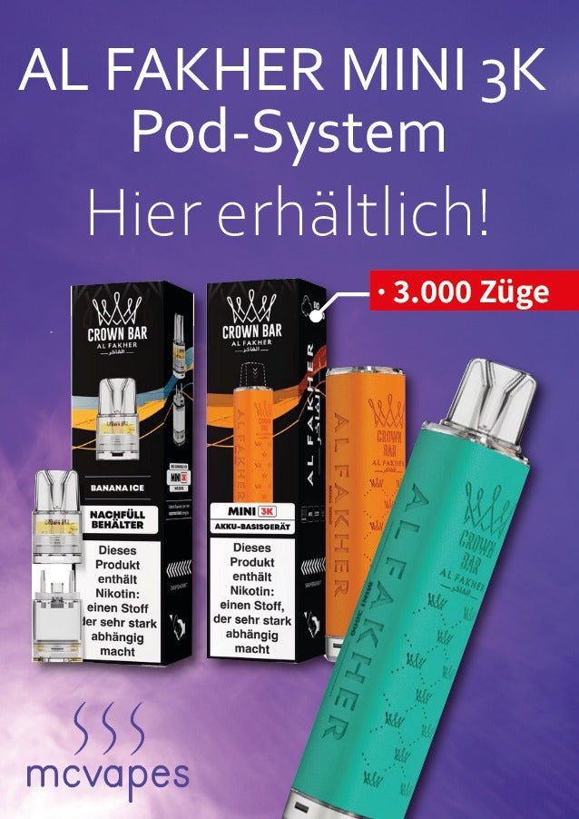 Gratis A4-Motiv inkl. Theken-Aufsteller - McVapes